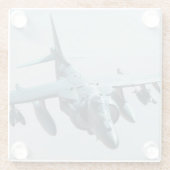 飛行機写真、クールおもしろい航空 ガラスコースター (裏面)