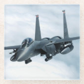 飛行機写真、クールおもしろい航空 ガラスコースター (正面)