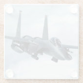 飛行機写真、クールおもしろい航空 ガラスコースター (裏面)