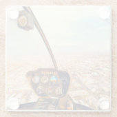 飛行機写真、クールおもしろい航空 ガラスコースター (裏面)