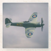 飛行機写真、クールおもしろい航空 ガラスコースター (正面)