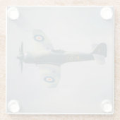 飛行機写真、クールおもしろい航空 ガラスコースター (裏面)