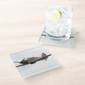 飛行機写真、クールおもしろい航空 ガラスコースター (アングル)