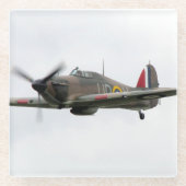 飛行機写真、クールおもしろい航空 ガラスコースター (正面)