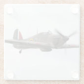 飛行機写真、クールおもしろい航空 ガラスコースター (裏面)