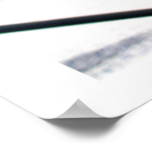 飛行機凍ってい ポスター (角)