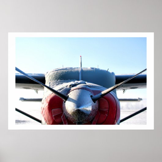 飛行機凍ってい ポスター (正面)
