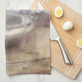 飛行機危険 キッチンタオル (四つ折り)