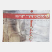 飛行機危険 キッチンタオル (横)