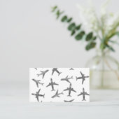 飛行機又は航空機デザイン 名刺 (スタンド正面)