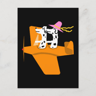 飛行機及びダルマ人 ポストカード