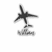 飛行機名札(荷物)スーツケース シール (正面)