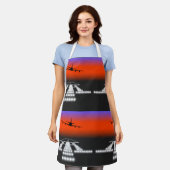 飛行機夜間の着陸 エプロン (着用した状態)