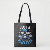 飛行機大好き少年 トートバッグ (正面)