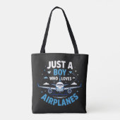 飛行機大好き少年 トートバッグ (裏面)