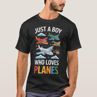 飛行機大好き少年 航空ファン Tシャツ