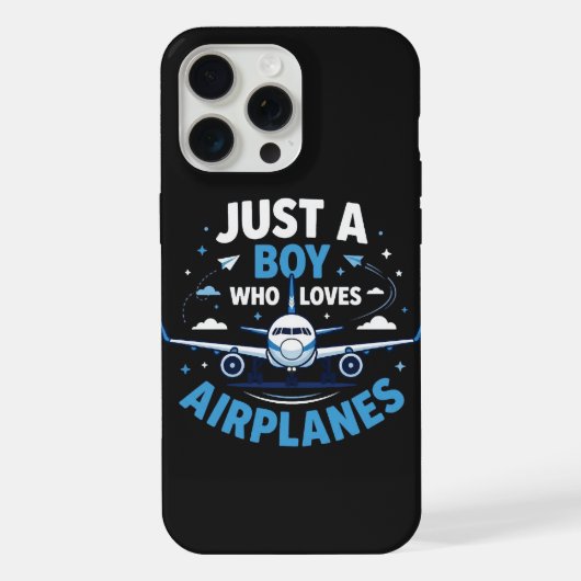 飛行機大好き少年 iPhoneケース (裏面)