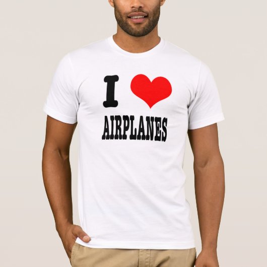 飛行機大好き Tシャツ (正面)