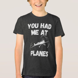 飛行機好きにはたまらない タイポグラフィーデザイン トライブレンドTシャツ