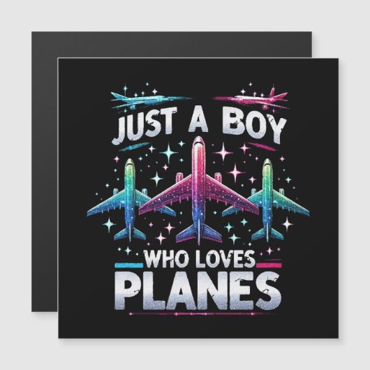 飛行機好きの少年 (正面/裏面)