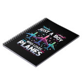 飛行機好きの少年 ノートブック (左側)