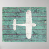 飛行機子供部屋芸術 ポスター (正面)