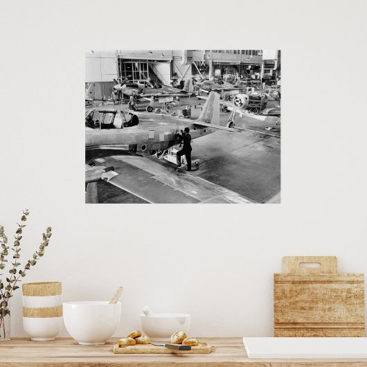 飛行機工場： 1940年 ポスター (キッチン)