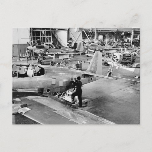 飛行機工場： 1940年 ポストカード (正面)