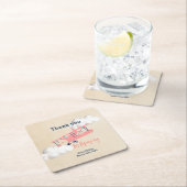 飛行機平方紙コースター スクエアペーパーコースター (インサイチュ)