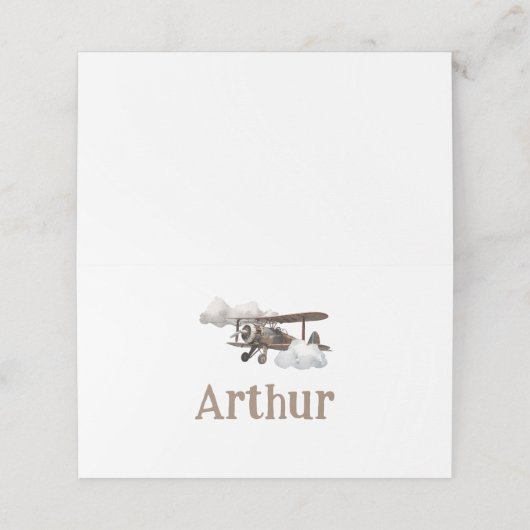 飛行機座席表 プレイスカード (外部開封)