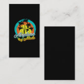 飛行機愛好家トラベルサンセットパームハワイパイナップル 名刺 (正面/裏面)