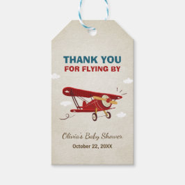 飛行機感謝していあなたラベルヴィンテージアドベンチャー旅行 ギフトタグ