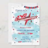 飛行機招待状 招待状 (正面)