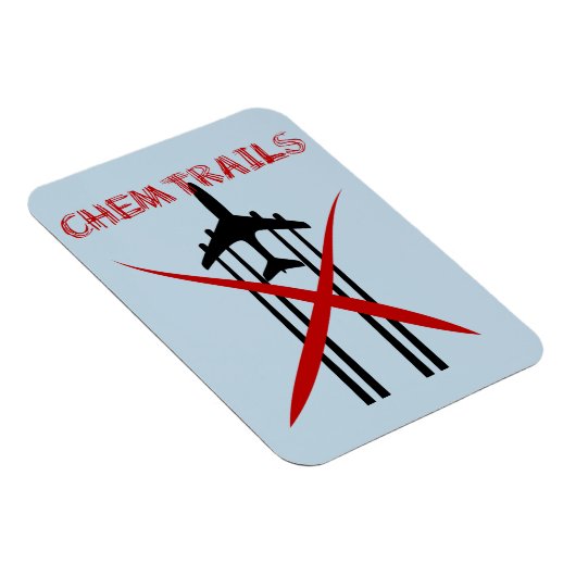 飛行機散布ケミカルトレイルが外れた マグネット (右側)