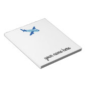 飛行機文房具メモ子供へ帳 ノートパッド (アングル)