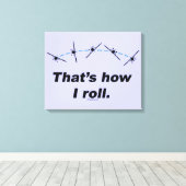 飛行機方法転が キャンバスプリント (インサイチュ (ウッドフロア))