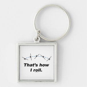 飛行機方法転が キーホルダー