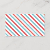 飛行機旅行おむつラッフルチケットベビーシャワー エンクロージャーカード (裏面)