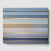 飛行機旅行をテーマにした退職 ゲストブック (裏面)