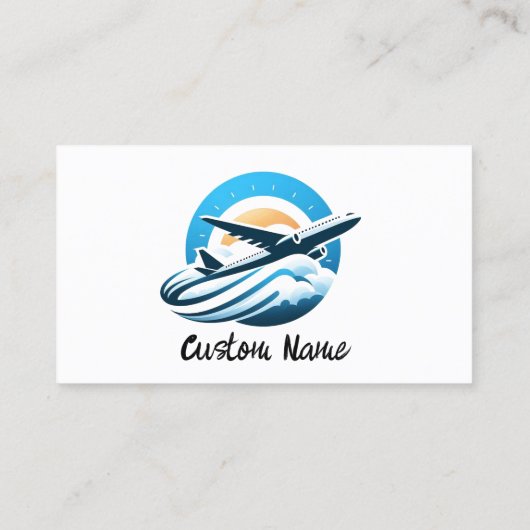 飛行機旅行サービス観光修理保守 名刺 (裏面)