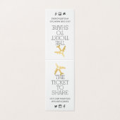 飛行機旅行テーマ結婚のハッシュタグの看板カード (外部フラット)