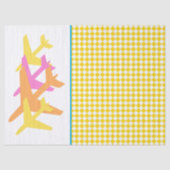 飛行機旅行パイロット飛行付き添い人おもしろい 薄葉紙 (正面)