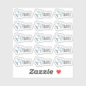 飛行機旅行フライトリマインダー機能プランナー シール (シート)