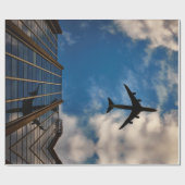 飛行機旅行 ラッピングペーパー (フラット)