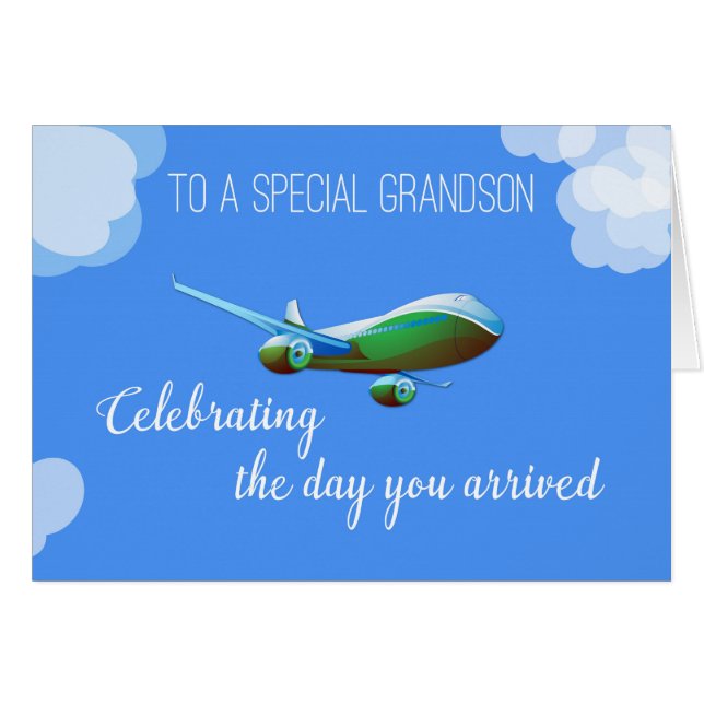 飛行機日養子縁組緑色飛行機 (正面横)