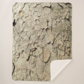 飛行機木カモフラージュの樹皮パターンsherpa bl シェルパブランケット (正面)