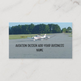飛行機滑走路セスナICカード 名刺
