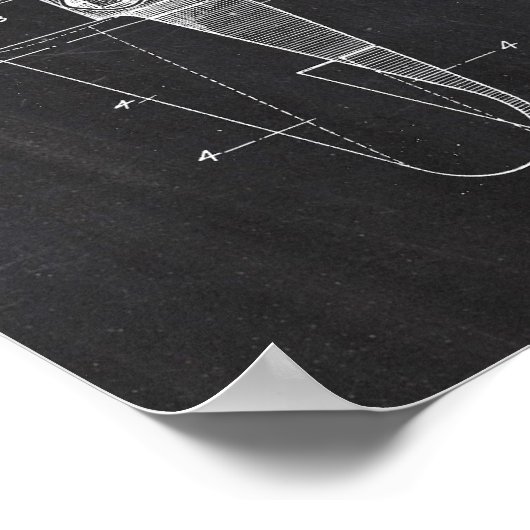 飛行機特許 ポスター (角)