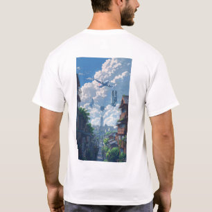 飛行機独身のの街並み – Urban Wanderus Tシャツ