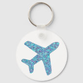 飛行機生まれのキーチェイン キーホルダー (正面)